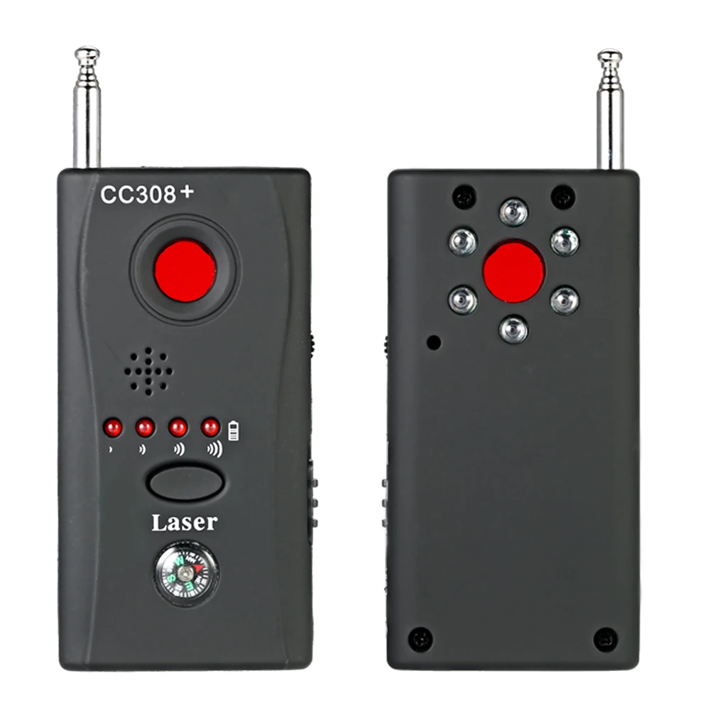 

KKMOON CC308 Full Range Anti - Spy Bug Detector Mini Wireless Camera Hidden Signal GSM Device Finder Privacy Protect Security