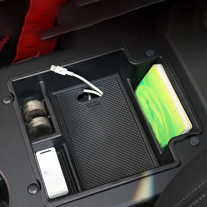 Специальный автомобиль для 17-18 Porsche Macan центральный багажник коробка для хранения лоток подлокотник коробка сиденья сервис чехол Функция сортировки лоток