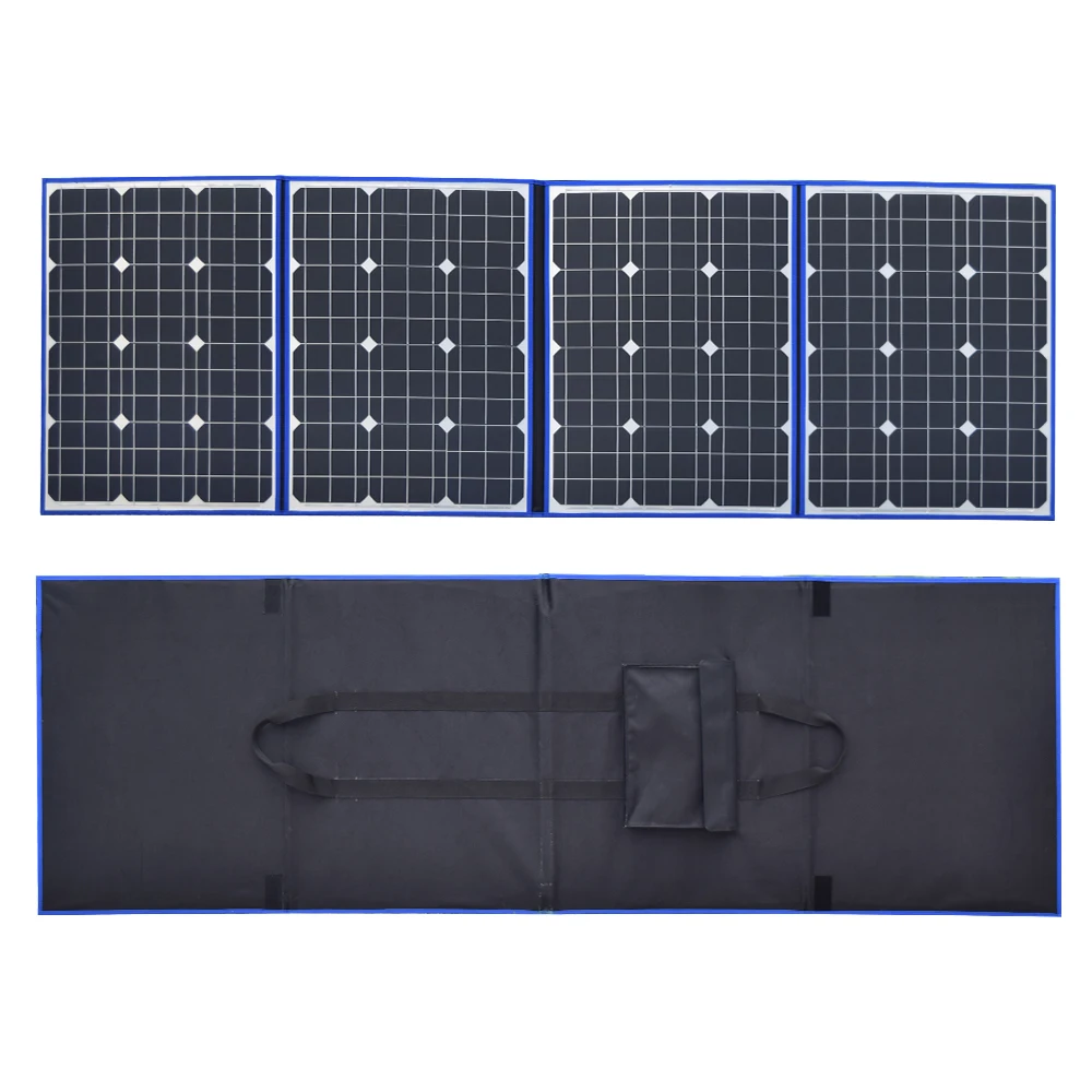 XINPUGUANG black solar panels 220W (55W x 4 Piece) 18V only China folding + 12/24V Solar controller charge battery motorhome XINPUGUANG black solar panels 220W (55W x 4 Piece) 18V only China folding + 12/24V Solar controller charge battery motorhome