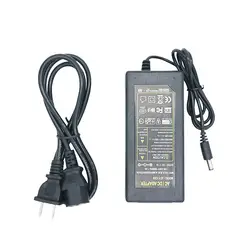 12V5A AC 100 V-240 V конвертер адаптер DC 12 V 5A 60 Вт Питание DC 5,5mm x 2,5mm для 5050/3528 светодио дный свет ЖК-дисплей монитор