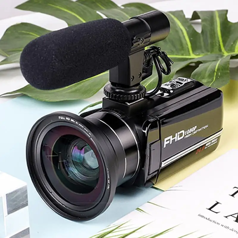 

24 million PX Video Camera Digital 8X Zoom With WiFi Microphone 1080P HD 3" Screen DIS Antishake For SONY CMOS Home Camcorder