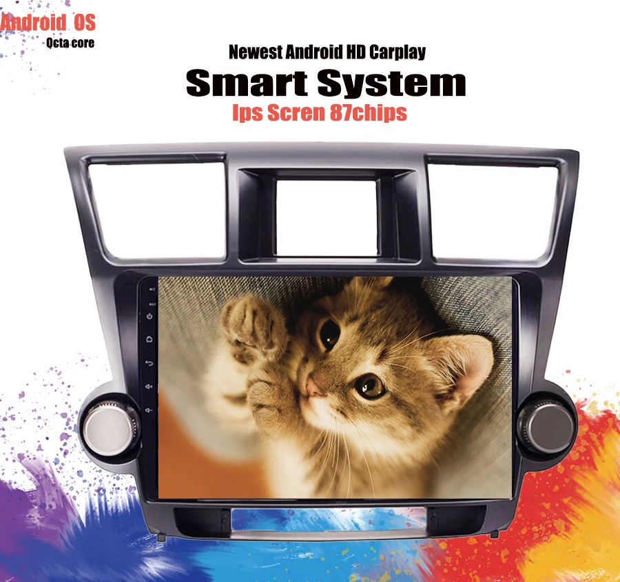 Discount 10.1" 4G RAM 64G ROM Octa Core Android 9.1 Car GPS Navigation For Toyota Highlander 2009-2014 Top Car Accessories Tape Recorder 0 Discount 10.1" 4G RAM 64G ROM Octa Core Android 9.1 Car GPS Navigation For Toyota Highlander 2009-2014 Top Car Accessories Tape Recorder 0