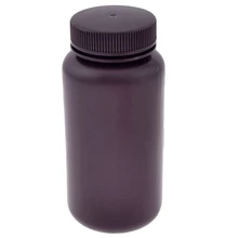 Крышка винта крышка 500 мл жидких химических веществ хранения реагент бутылка коричневый