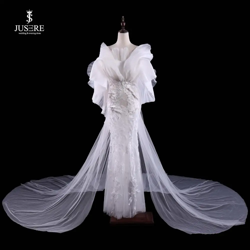 Платье vestido de noiva цвета слоновой кости свадебное платье HB248 Flare рукав открытая