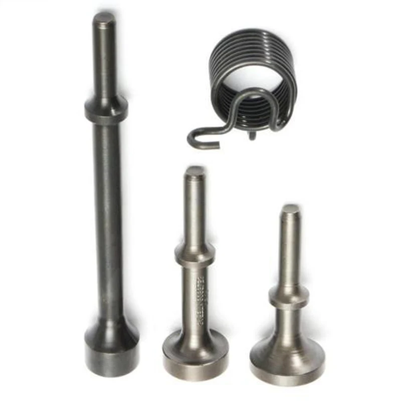 

New Arrival 3pcs Smoothing Air Hammer Pneumatic Chisel +1pcs Spring Bit Kit High Hardness Suitable For Any Hammering Operation