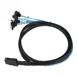 Cabledeconn Mini SAS 36 P SFF 8087 до 4 SATA 7-pin локоть жесткий диск интерфейс конвертер распределитель SATA кабель