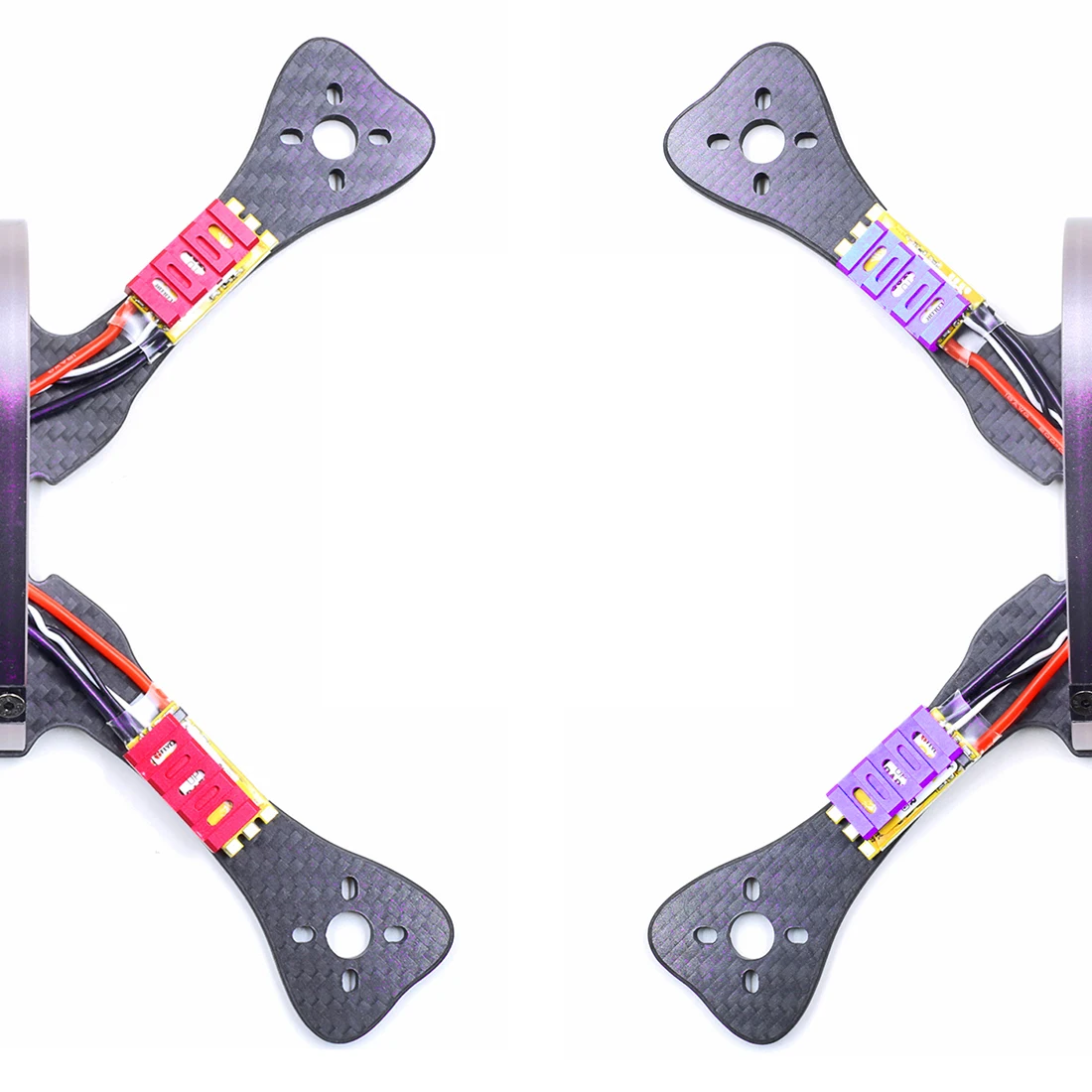 

4Pcs CNC Aluminum Alloy Protective Case Anti-collision ESC Protective Cover with 20Pcs Nylon Cable Ties for FPV Quadcopter