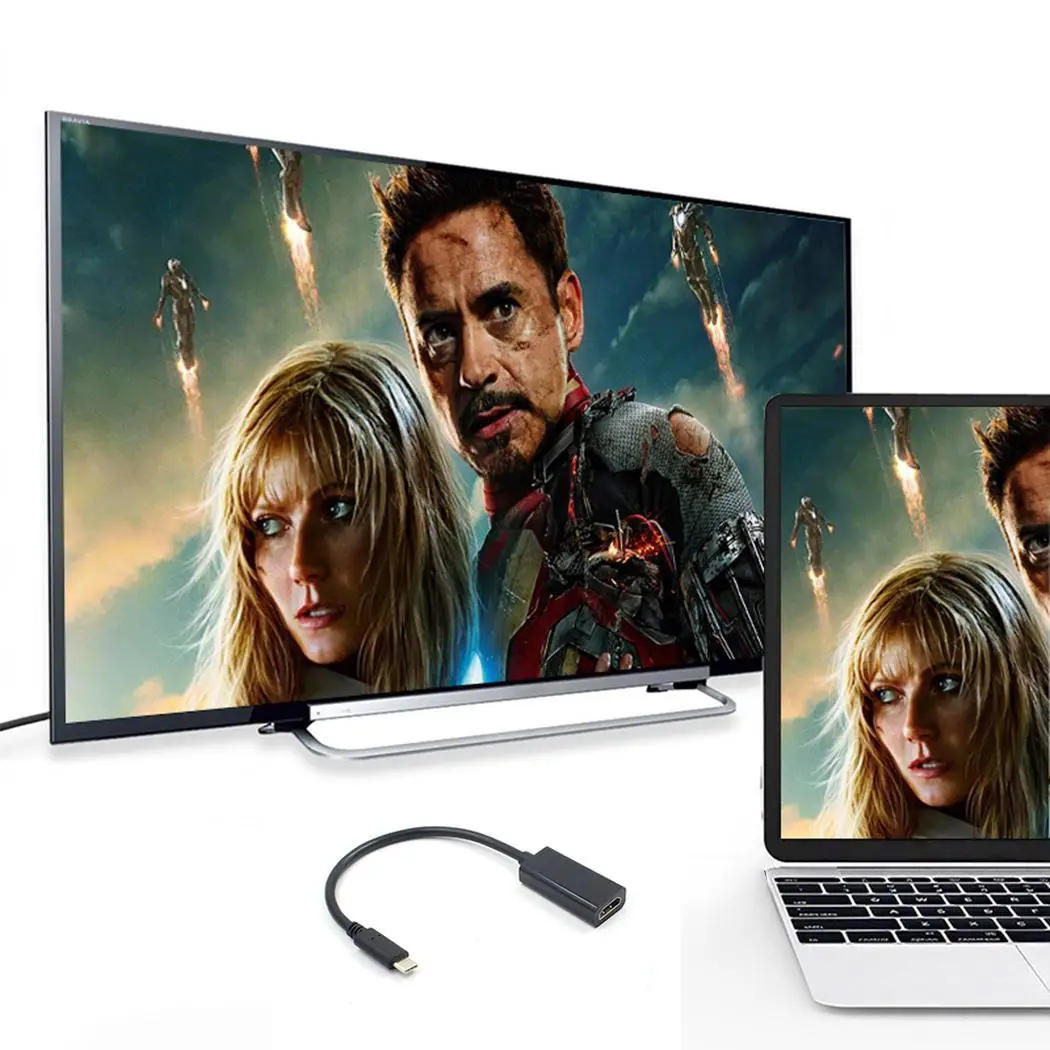 

USB C to HDMI Adapter 4K 60Hz Type C 3.1 to HDMI Adapter Converter for MacBook Chrome book DELL HP
