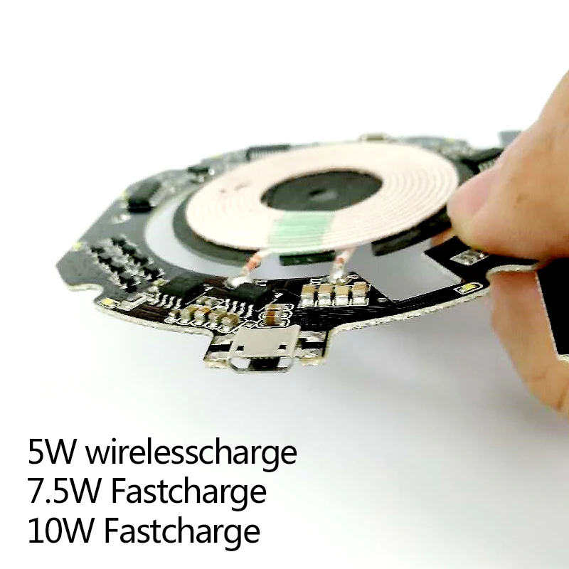 

VEEAII Qi Wireless Charger for Samsung S8 S7 10W 7.5W PCBA Circuit Board Coil Wireless Charging for huawei mate 20 pro iphone 8