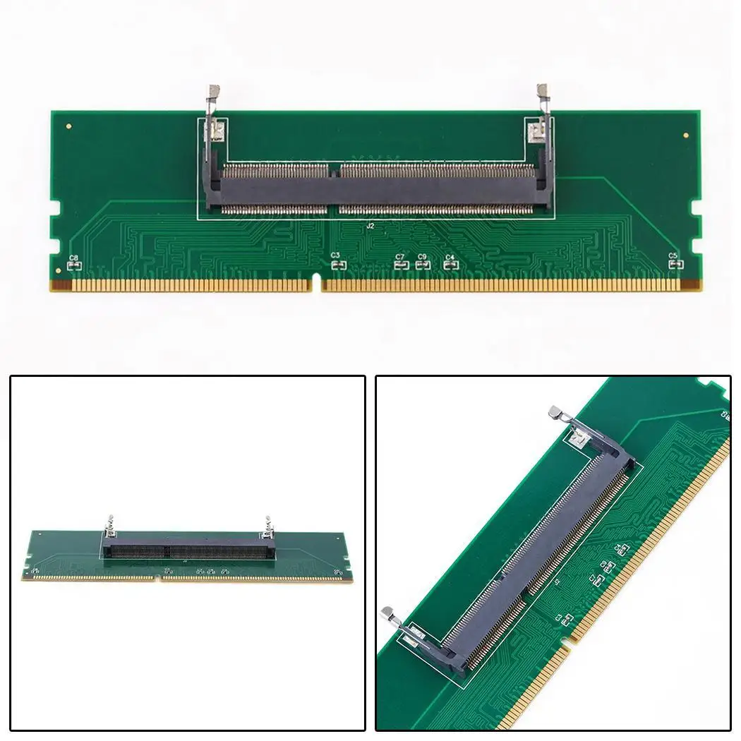 

DDR3 Notebook Memory to Desktop Memory Connector Adapter Card 240 to 204P Green
