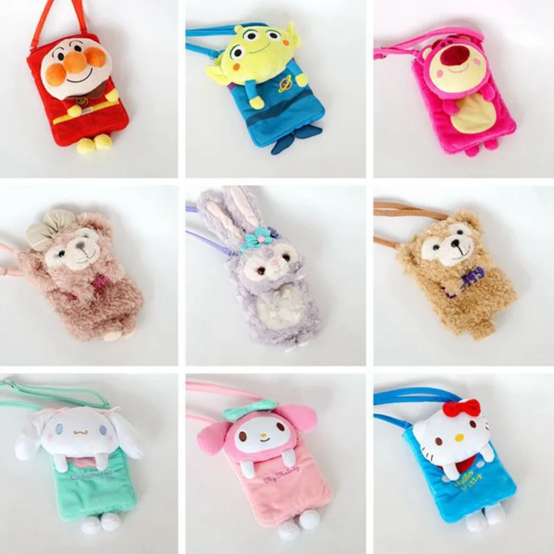 Мультяшный плюшевый рюкзак My Melody Cinnamoroll пуховая сумка для телефона Duffy shellieway StellaLou