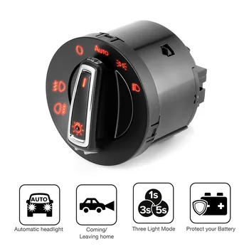 

Headlight Auto Switch For VW Golf Jetta MK5 6 Tiguan Touran Passat Polo Bora Light Sensor Module Upgrade New Headlamp Switch