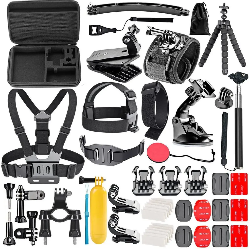 

50 In 1 for Gopro Camera Outdoor Sports Bundle Kit Suit Full Set Camera Accessories