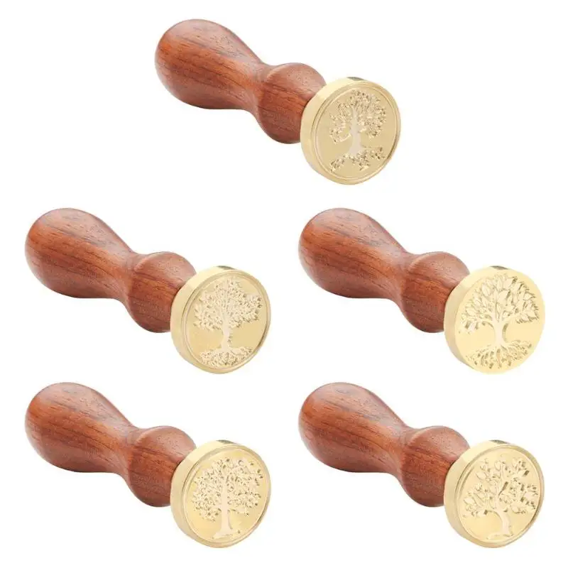 Ancient Tree DIY Vintage Wood Handle Sealing Wax Stamp Decorative Greeting Birthday Wedding Invitation Sealing Stamps