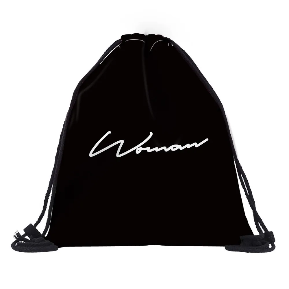  Deanfun Drawstring Bag Backpack Printing Letter Travel Customize Logo Women Waterproof Backpacks Ba - 33010826713
