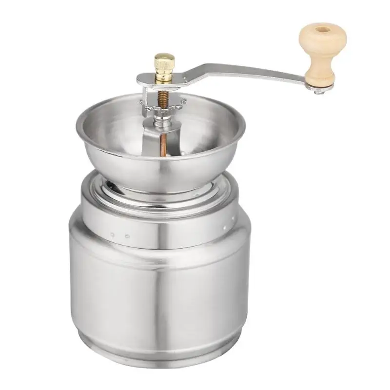 Stainless Steel Hand Manual Coffee Grinder Bean Pepper Spice Burr Mill Tool Stainless Steel Hand Manual Coffee Grinder Bean Pepper Spice Burr Mill Tool