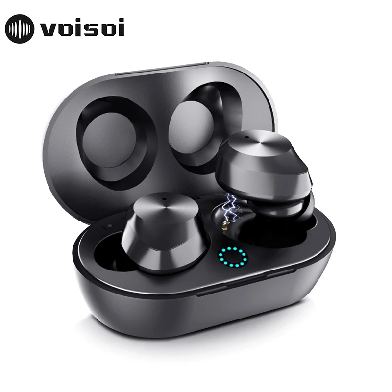 

Bluetooth earphones tws V5.0 touch control wireless earbuds earphone + charging box Hi-Fi stereo sound sport gaming headset