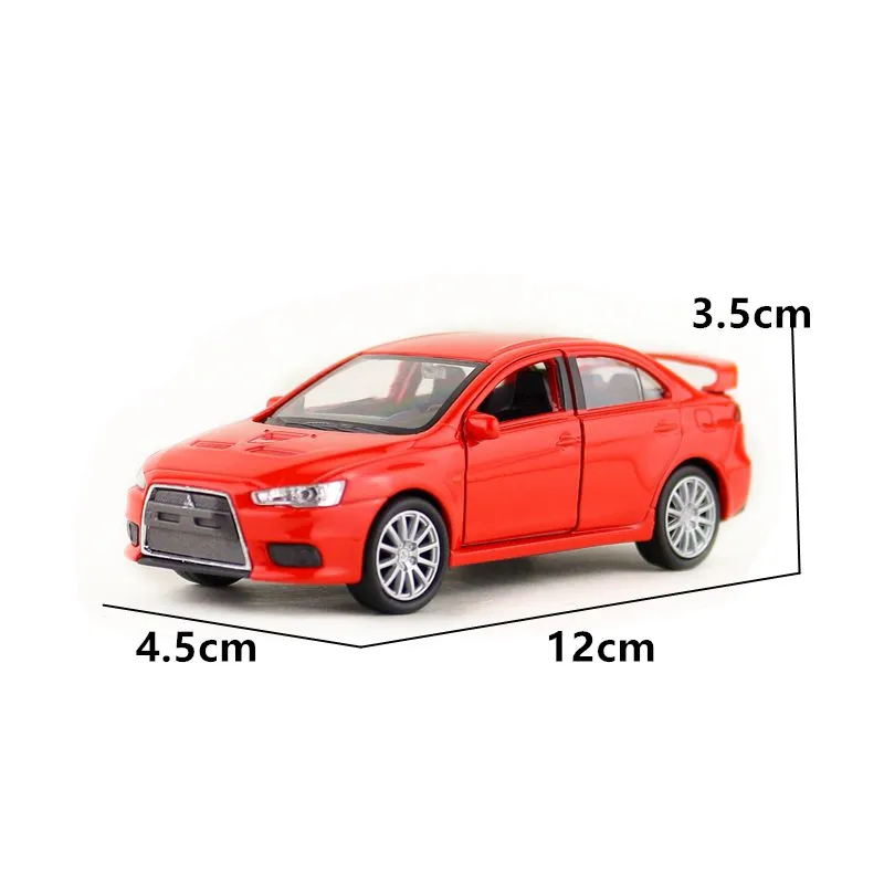Литая модель Welly/Масштаб 1:36/Mitsubishi Lancer Evolution X гоночная игрушка/образовательная