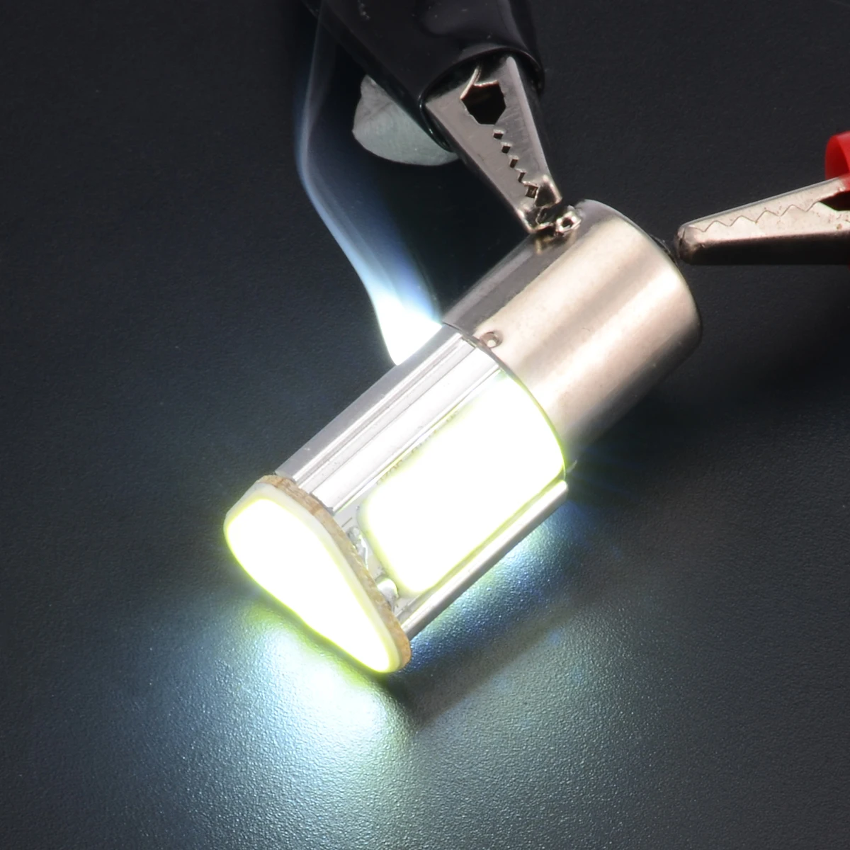 Супер яркий 1156 LED Ba15S P21W Bau15s 4 Cob светодиодный автомобильный фонарь DC 12V Белый