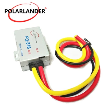 

GPS Head Unit DC 12V Aluminum Shell Power Cable Car Audio Filter For Stereo DVD Amplifier Noise Suppressor Reducer
