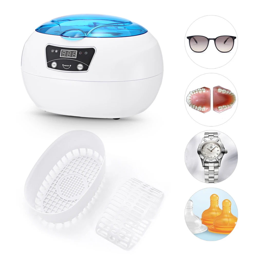 

New 600ML Pro Ultrasonic Cleaner Ultrasonic Generator Portable Ultrasound Washing Cleaning Machine Nail Manicure Tools
