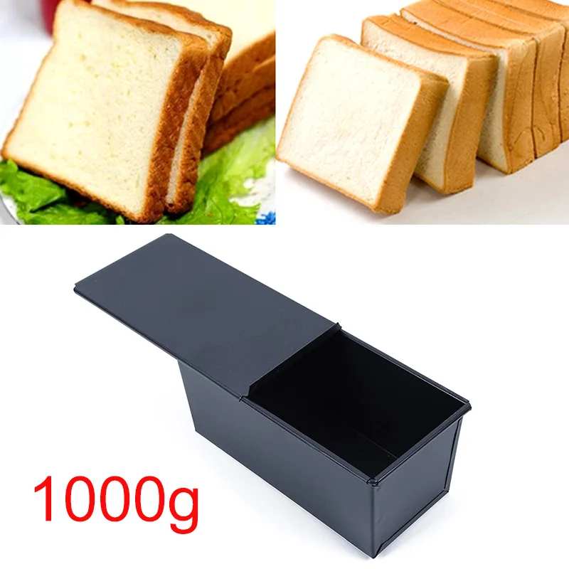 

1x Nonstick Bread Boxes Rectangle Bread Loaf Pastry Cake Box Baking Pan Bakeware Kitchen Black