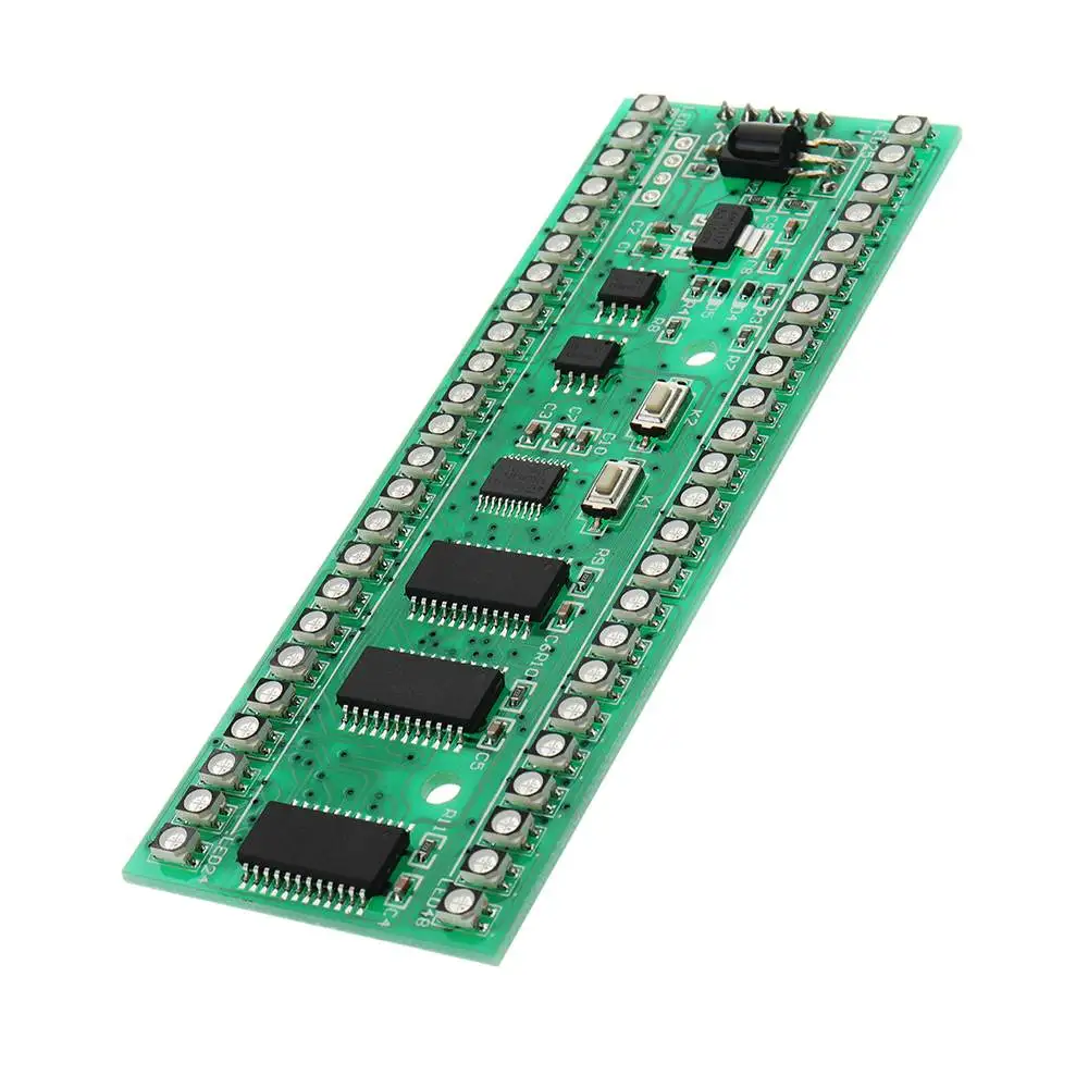 

NEW DC 5V To 6V 250mA RGB Double Channel Double 24 LED Level Indicator Module MCU With Adjustable Display Mode