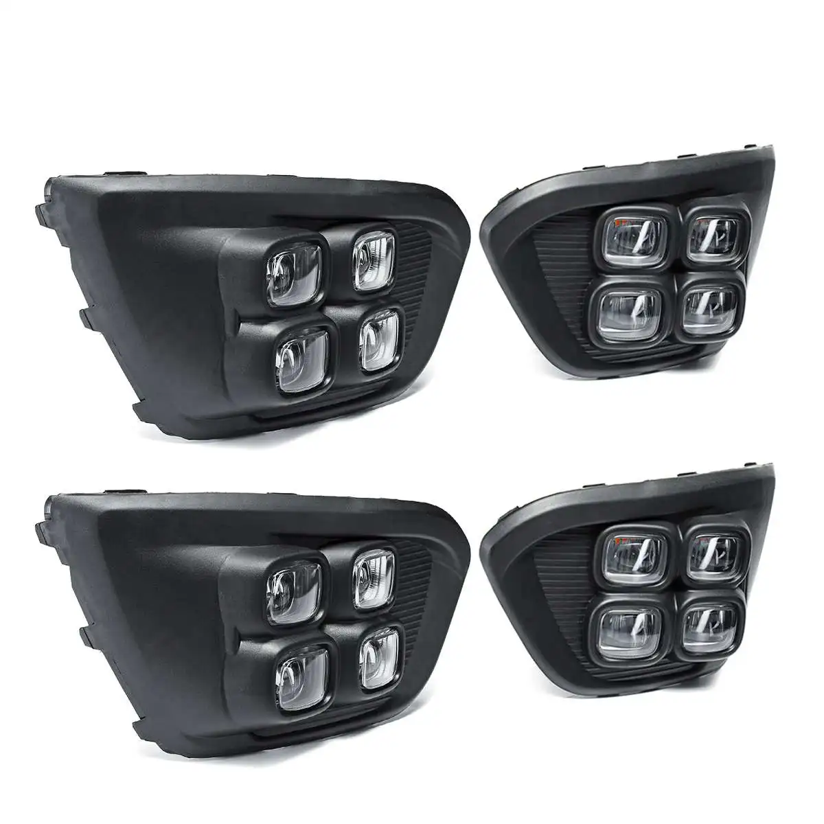 

Fits for KIA KX CROSS 2018 Day Light Fog Lights Fog Lamps LED Driving Light DRL Daytime Running Lights Yellow Turn Signal Lamp