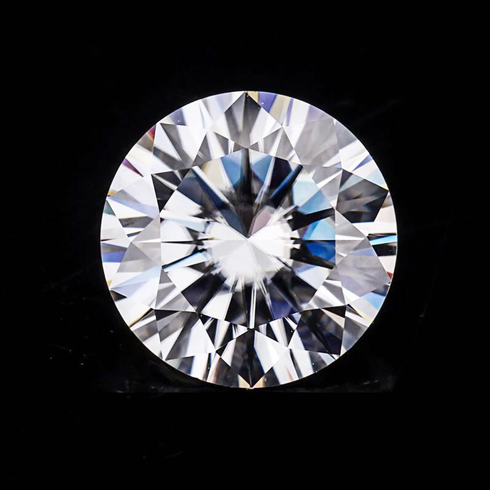 Лабораторный moissanite EF цвет 8 5 мм 2.5ct Алмазный сертификат для кольца серьги