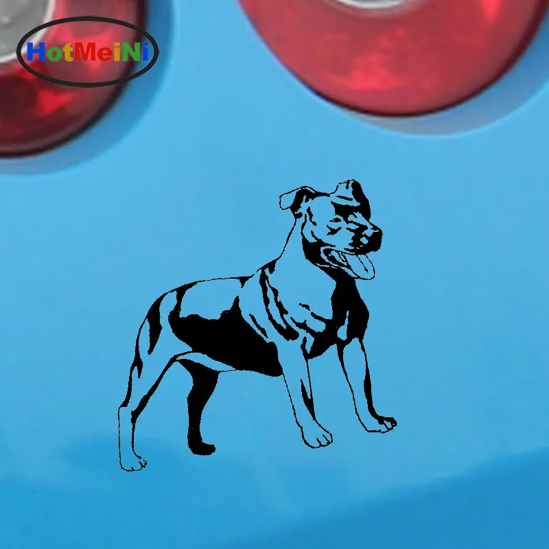 Стикеры HotMeiNi Staffordshire Bull Terrier Dog модные виниловые наклейки Стайлинг автомобиля