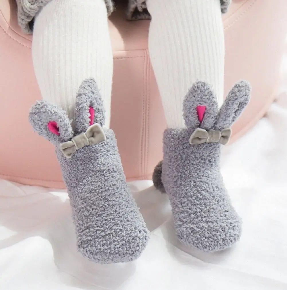 2019 Brand New Cute Bunny Ear Easter Baby Girls Socks Infant Toddler