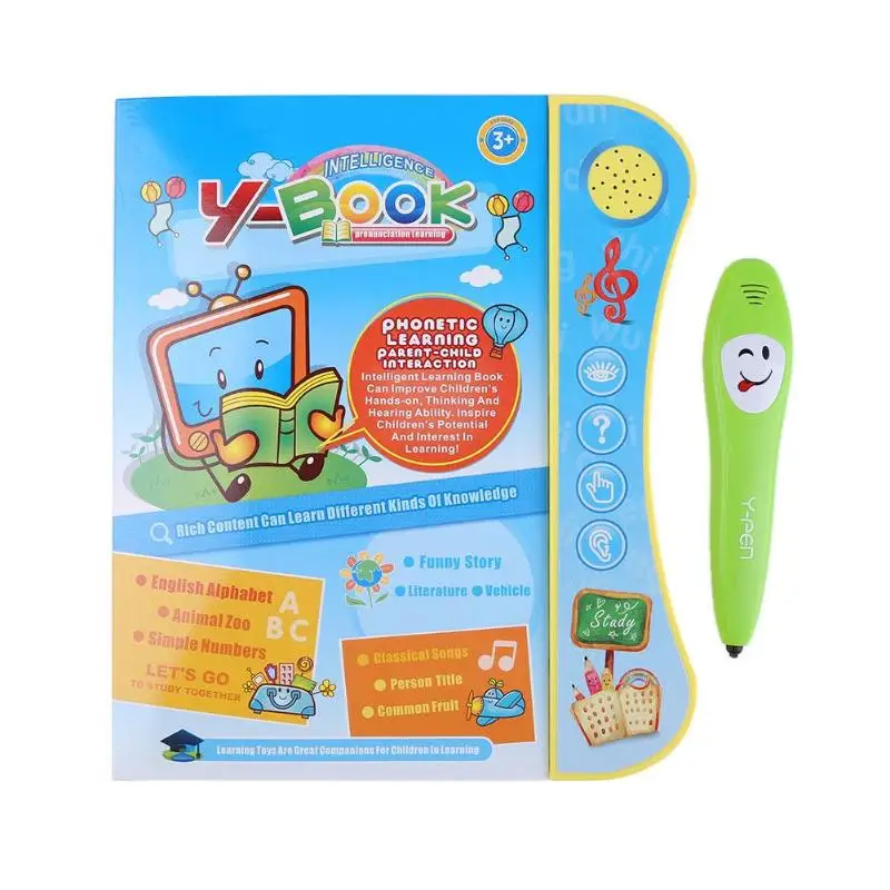 

20pages Electronic Point Reading Machine Pen Chinese English Learning Book English Audio Reading E-book Toy with Pen Child Gifts