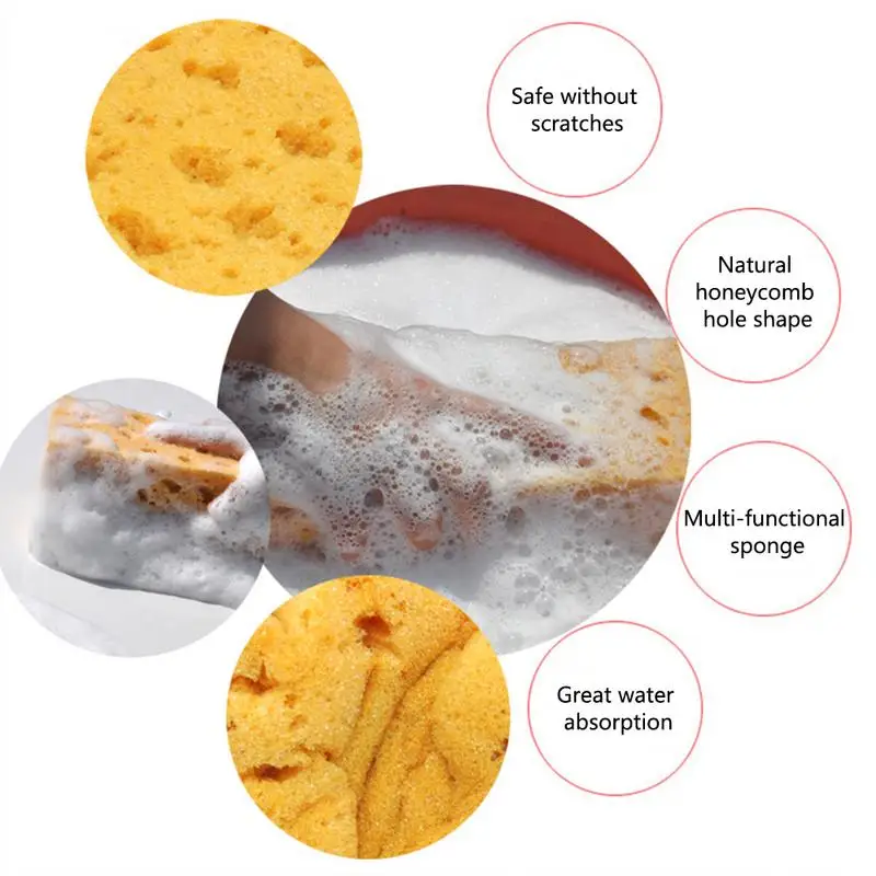 21*11*9 см большая сотовая губка Коралловая губка Супер Абсорбирующая ...