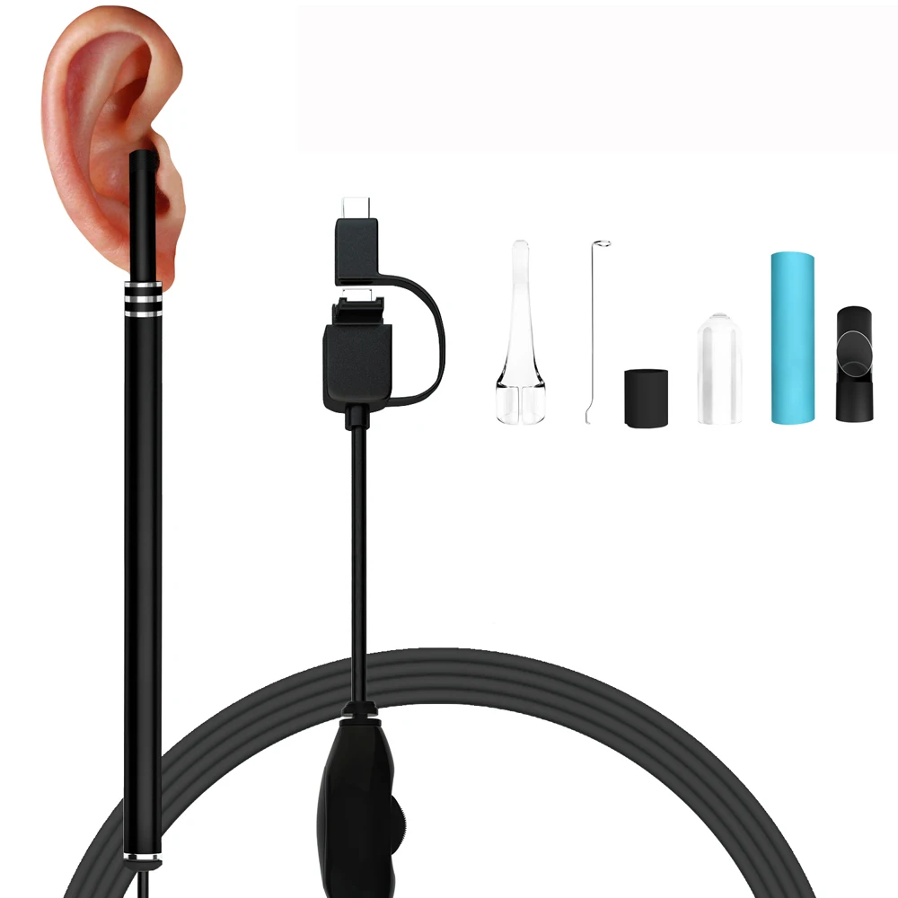 

0.3MP Ear Cleaning Endoscope Ear Cleaner HD Visual Ear Spoon Ear Wax Removal With Mini Camera Ear Health Care For Android/Type-c