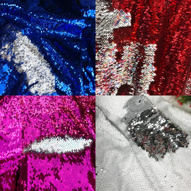 

Lychee Life A4 Satin Sequins Fabric High Quality Multicolor Fabric DIY Sewing Material For Handbag Garments