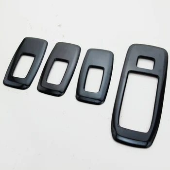 

4 Pcs Stainless Steel Car Windows Lifter Switch Protector Cover Trim Sticker For Ford Ranger 2015 2016 2017 Accessories