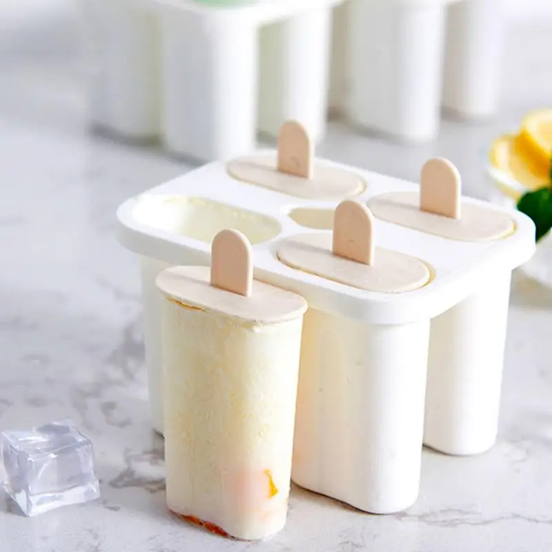 4 сетки Popsicle силиконовая форма DIY кубик льда домашний леденец плесень десертное Мороженое Лоток Коробка льда Лето DIY кухонные инструменты