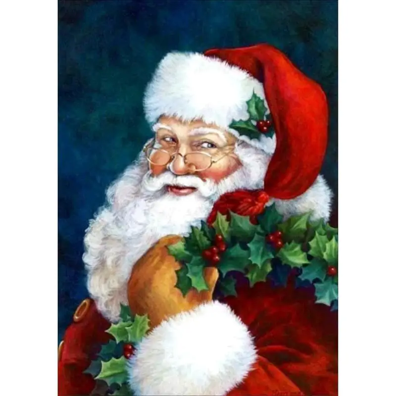 

5D DIY Full Drill Diamond Painting Santa Claus Cross Stitch Kit Embroidery