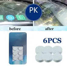 6 шт. супер-концентрированные Твердые моющие средства воды альтернатива ветровое стекло автомобиля очиститель