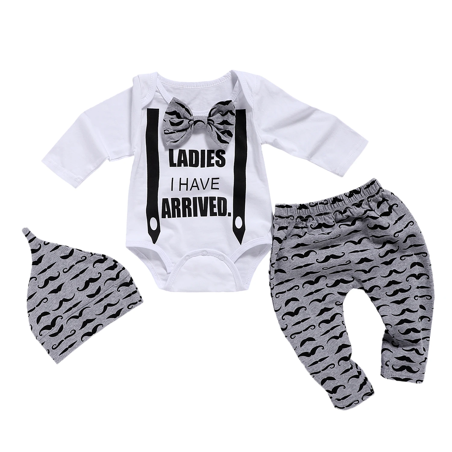 

Baby Boy Clothes Spring Autumn Suit For Boy 95%Cotton Children Clothing For Boys Wisefin 2019 Fashion 1-4T 3Pcs Tops+Pant+Hat