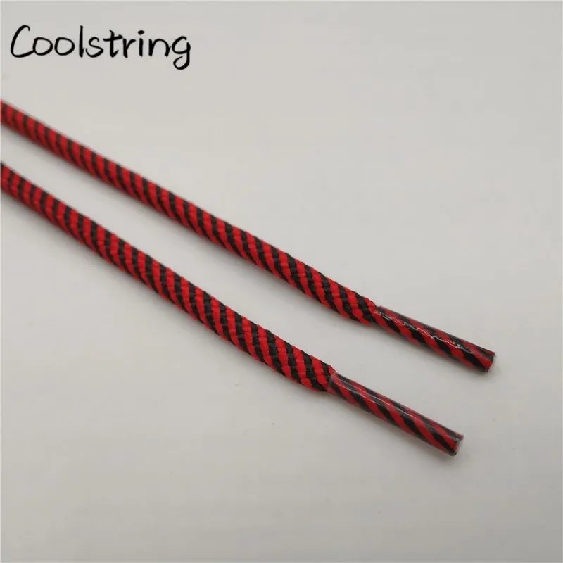 Coolstring New Polyester Promotional Shoelaces 2 Colors Mixed Outdoor Sports Shoestrings Skating Bootlaces White Red Black Laces