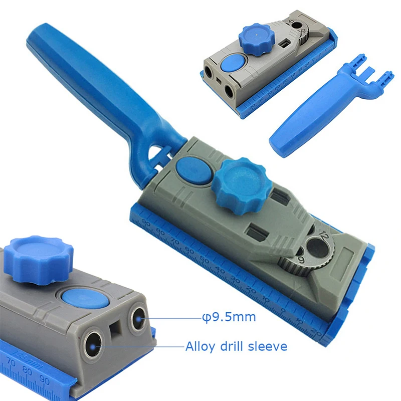 1Pc Wood Joint Tool Hole Screw Jig Pocket Hole Jig Drill Guider Doweling Joinery For Woodworking With Scale