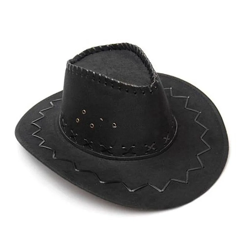 2020 New Cowboy Hat Suede Look Wild West Fancy Dress Men Ladies Cowgirl Unisex Hat Hot wholesale Drop Shipping