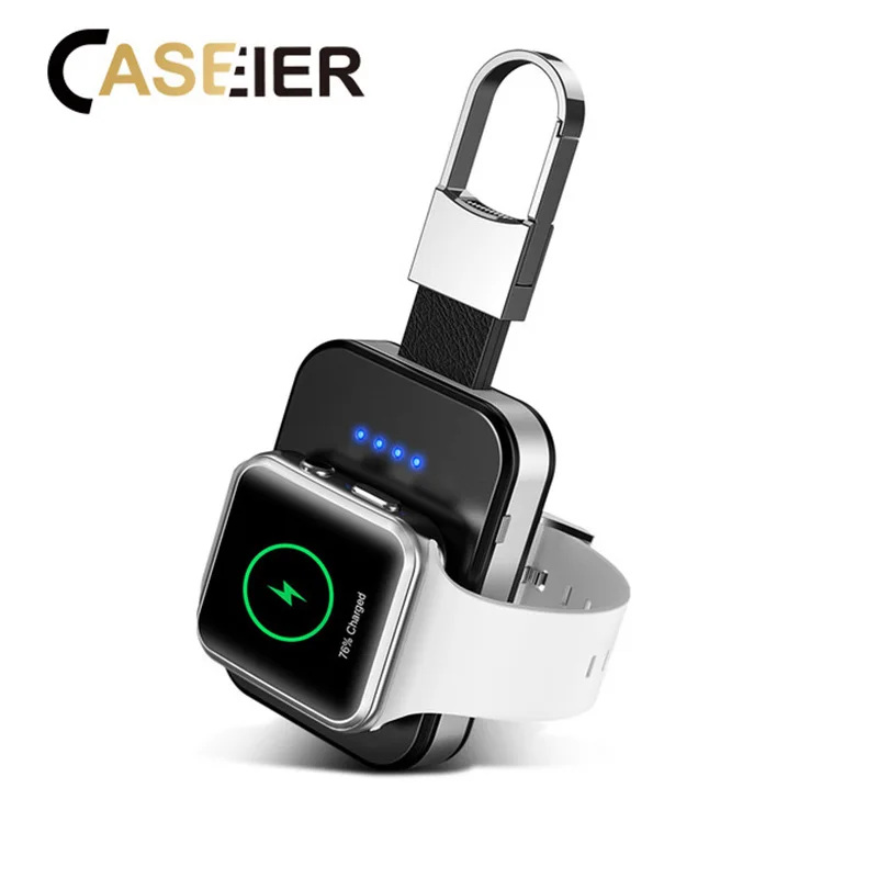 

CASEIER Portable Wireless Charger For Apple Watch 4 3 2 Portable Mini Wireless Charger For Apple Watch External Battery Chargers