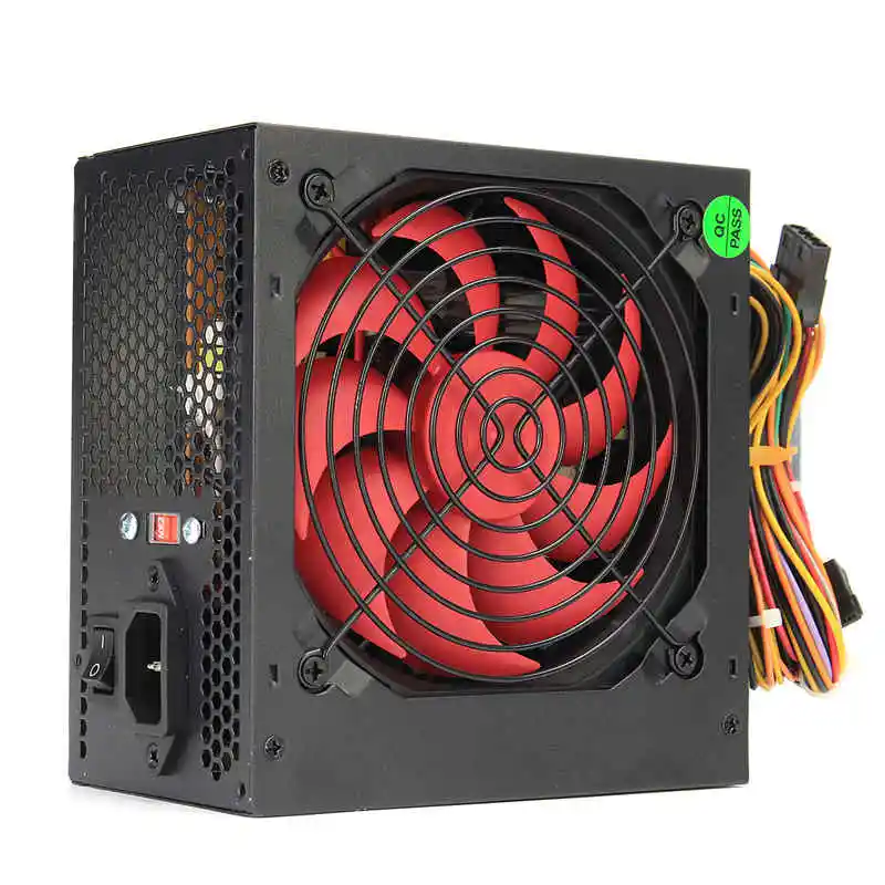 650 W PC وحدة إمداد الطاقة للكمبيوتر الكمبيوتر PC وحدة المعالجة المركزية امدادات الطاقة 20 + 4 دبوس 12 سنتيمتر المشجعين ATX 12 V موليكس بكيي w/SATA بكيي