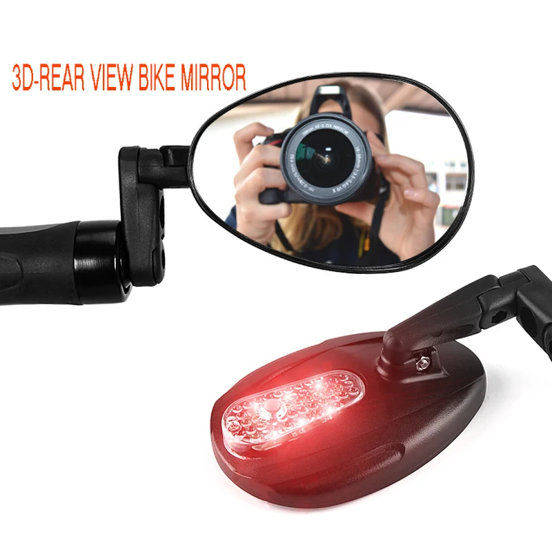 

Bicycle Mirror MTB Road Bike Rear View Mirror Cycling Handlebar Back Eye Blind Spot Mirror Flexible Safety Rearview Bike Mirrors