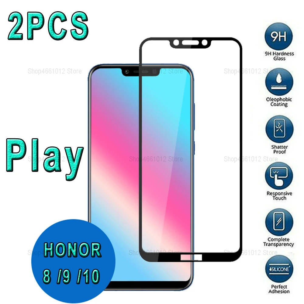 2 шт. защитная пленка для экрана Huawei Honor Play закаленное стекло Honer 8x 8c 8a 8 9 10 light lite