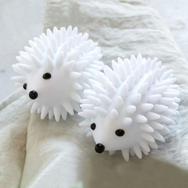 

2Pcs Creative Hedgehog Dryer Balls Magic Skirt Sweater Washing Ball No Chemicals Keep Laundry Machine Drying Fabric Softener