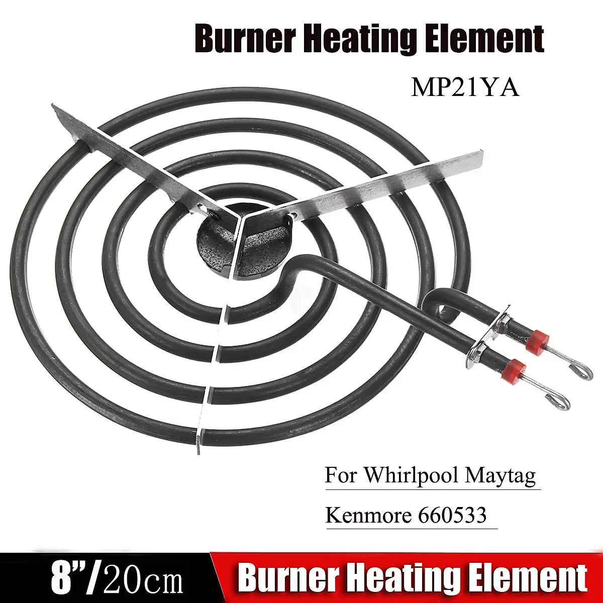 

Four Rings Mosquito MP21YA Coil Type Heating Tube Electric Range Burner Element Unit 8inch for Whirlpool Maytag Kenmore