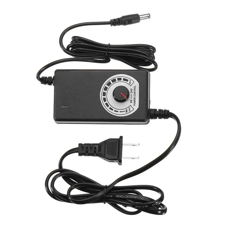 

9-24V 1A 24W AC/DC Adapter Switching Power Supply Adjustable Power Adapter with LED Adjusting Ligth Motor Speed Controller